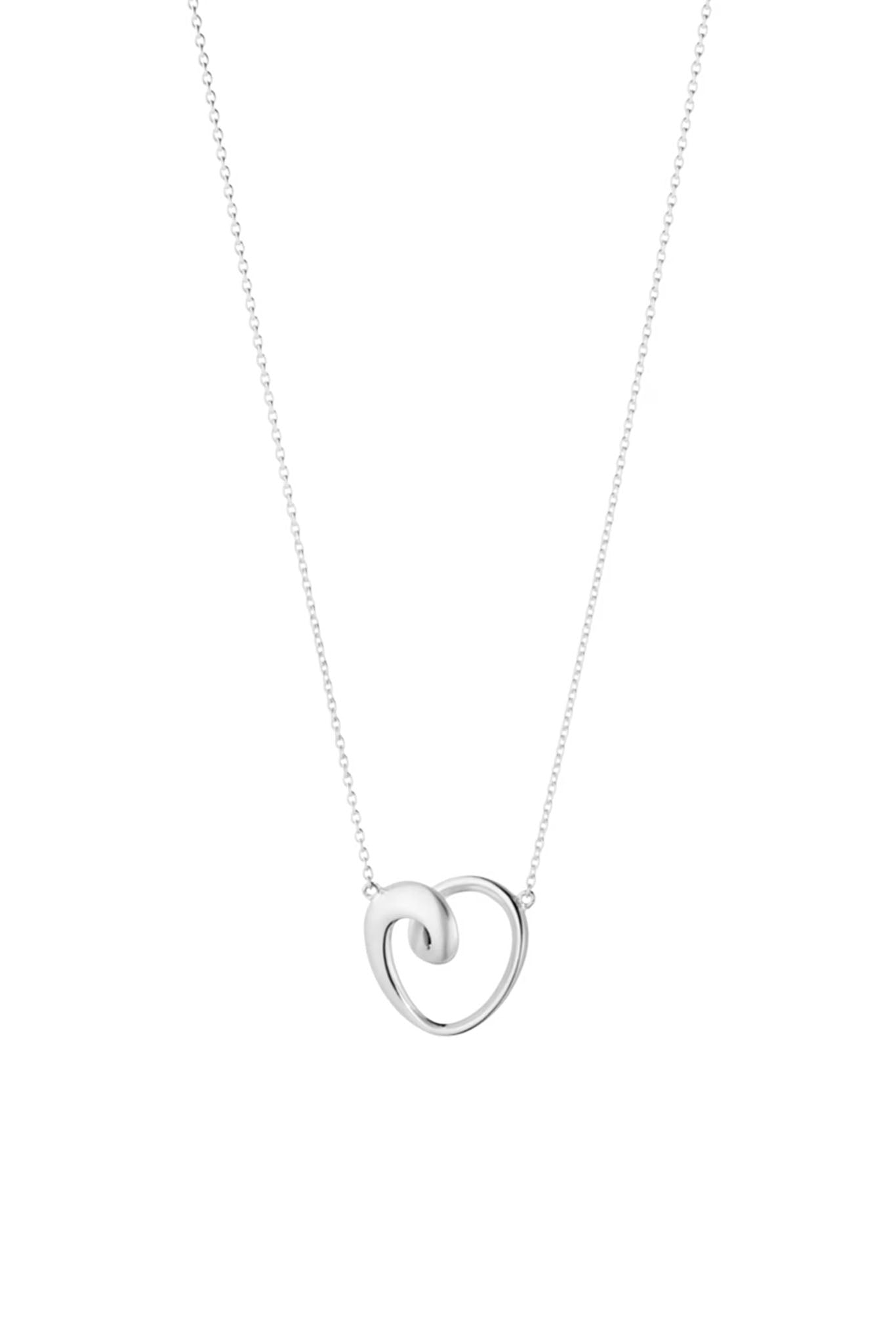 Georg Jensen Heart Pendant 2026 hopeinen kaulakoru