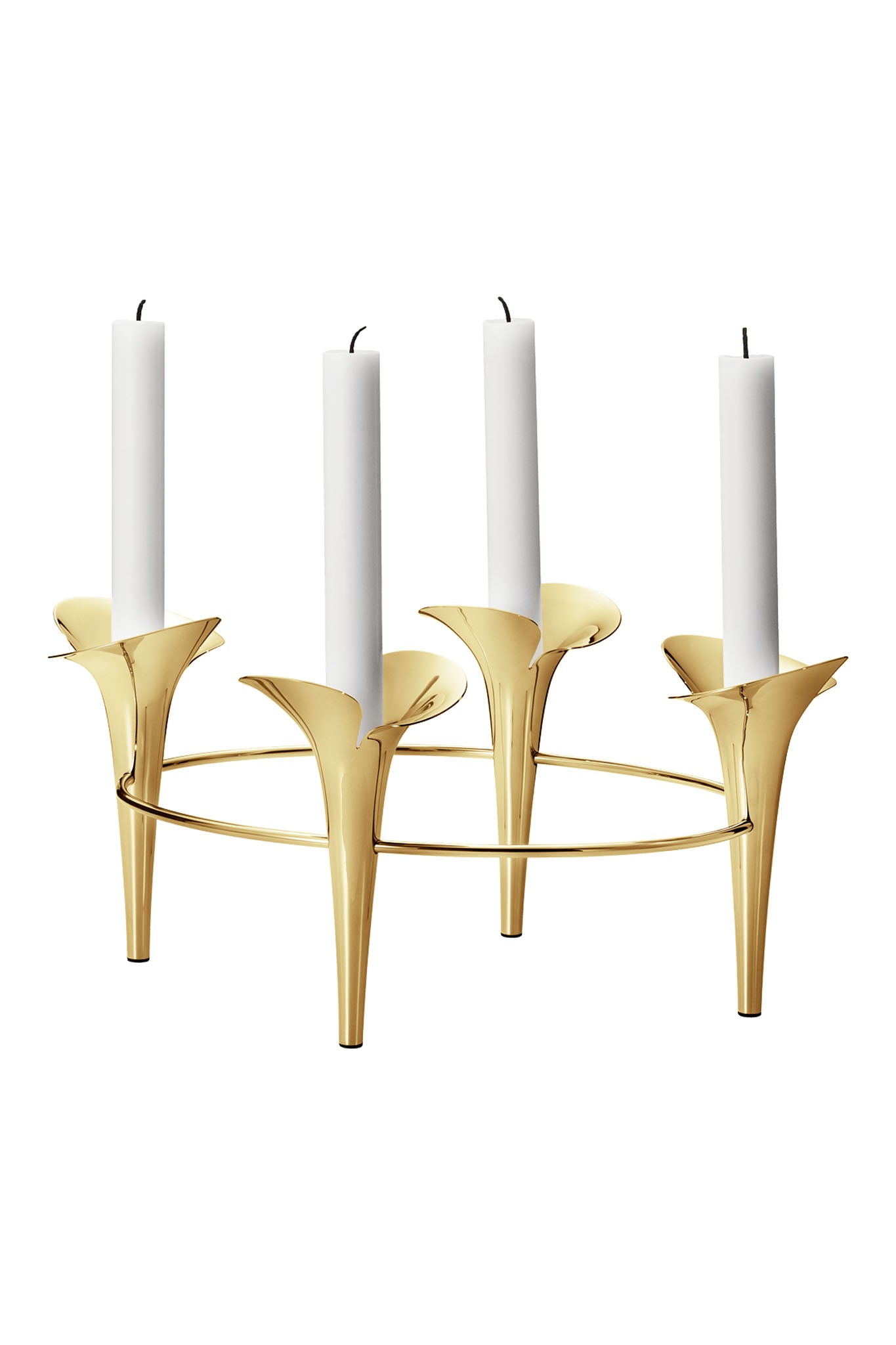 Georg Jensen Home Bloom Taper, kullansävyinen, kyntelikkö