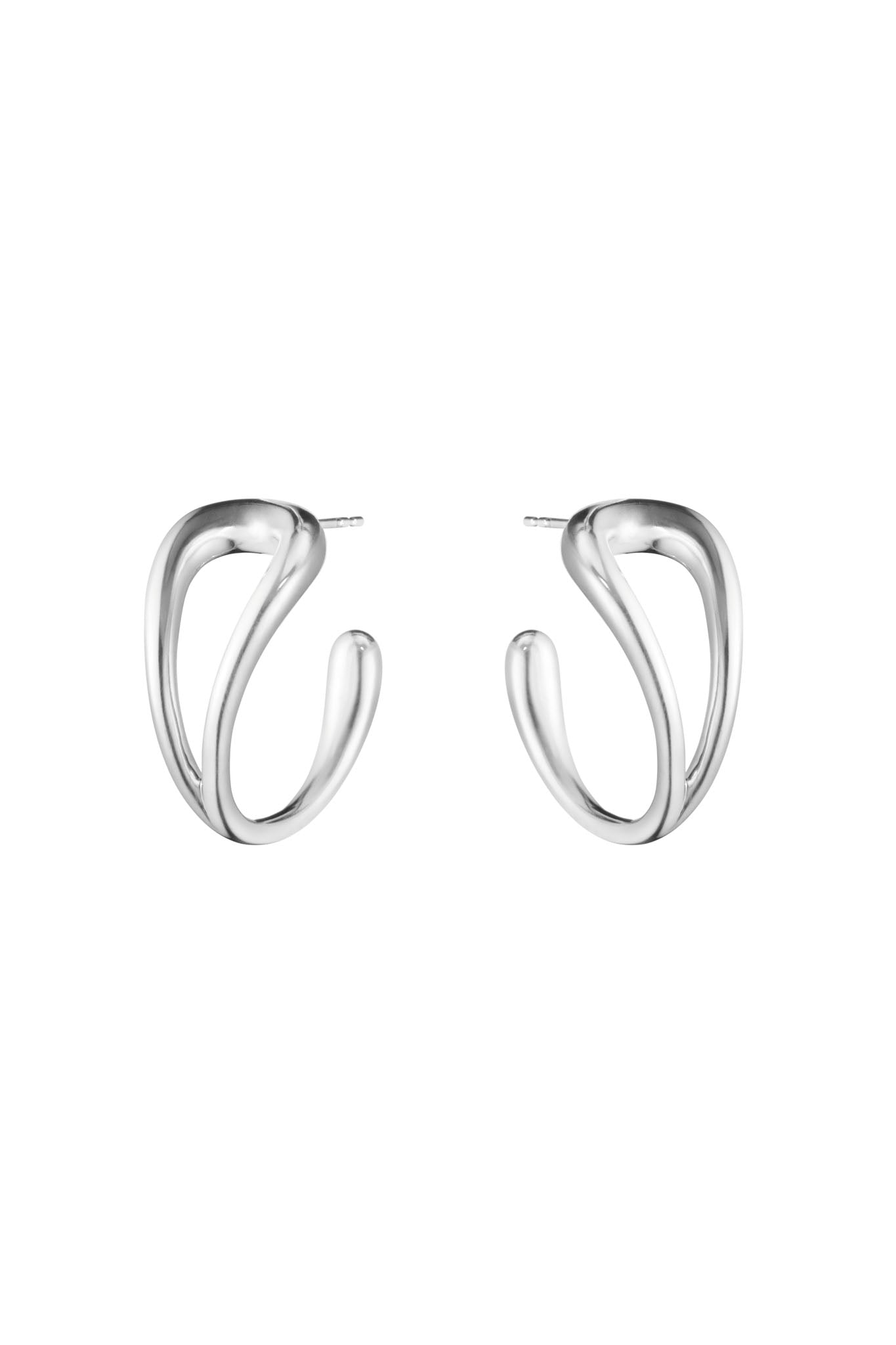 Georg Jensen Mercy Swirl hopeiset korvakorut