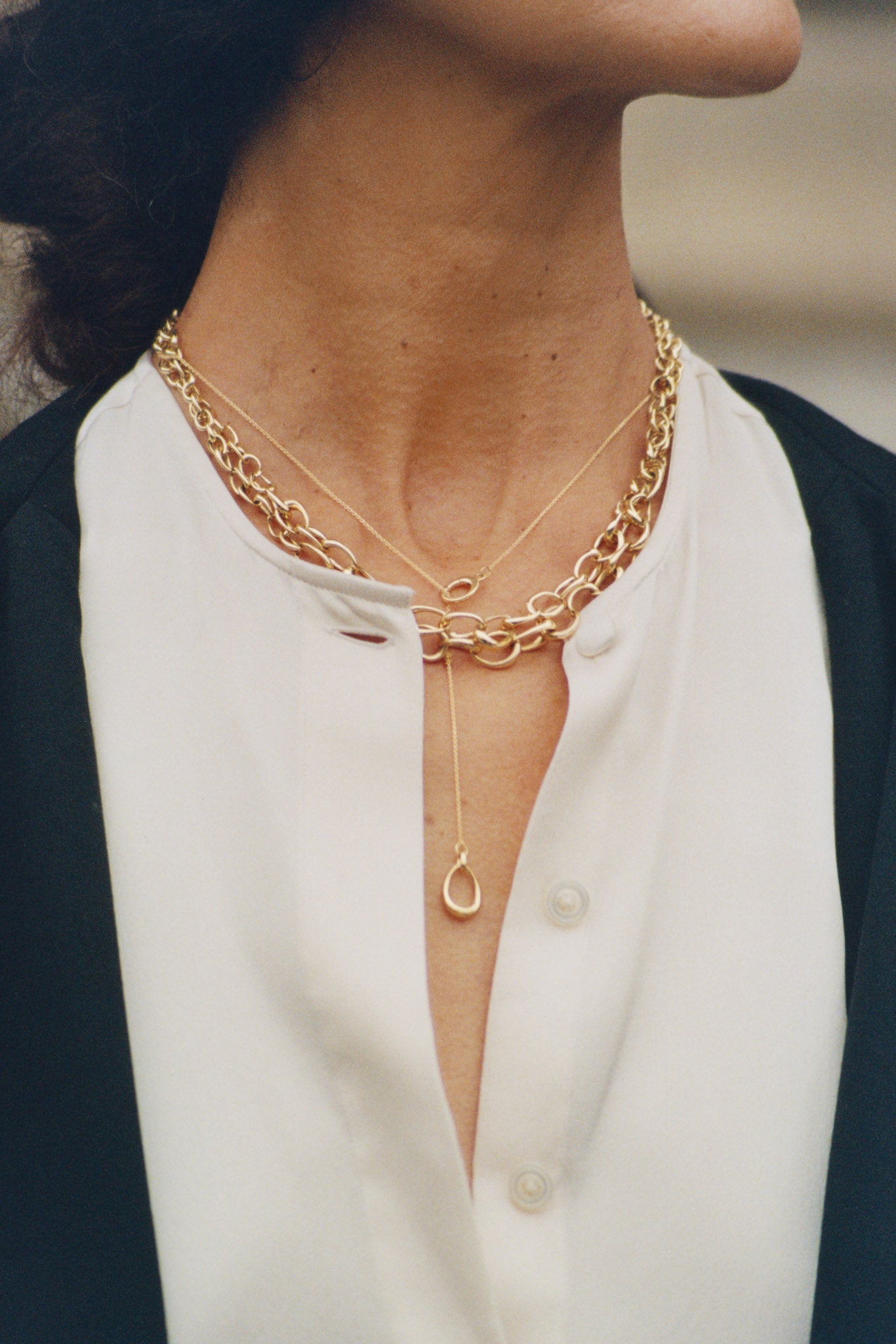 Georg Jensen Offspring Lariat kultainen kaulakoru