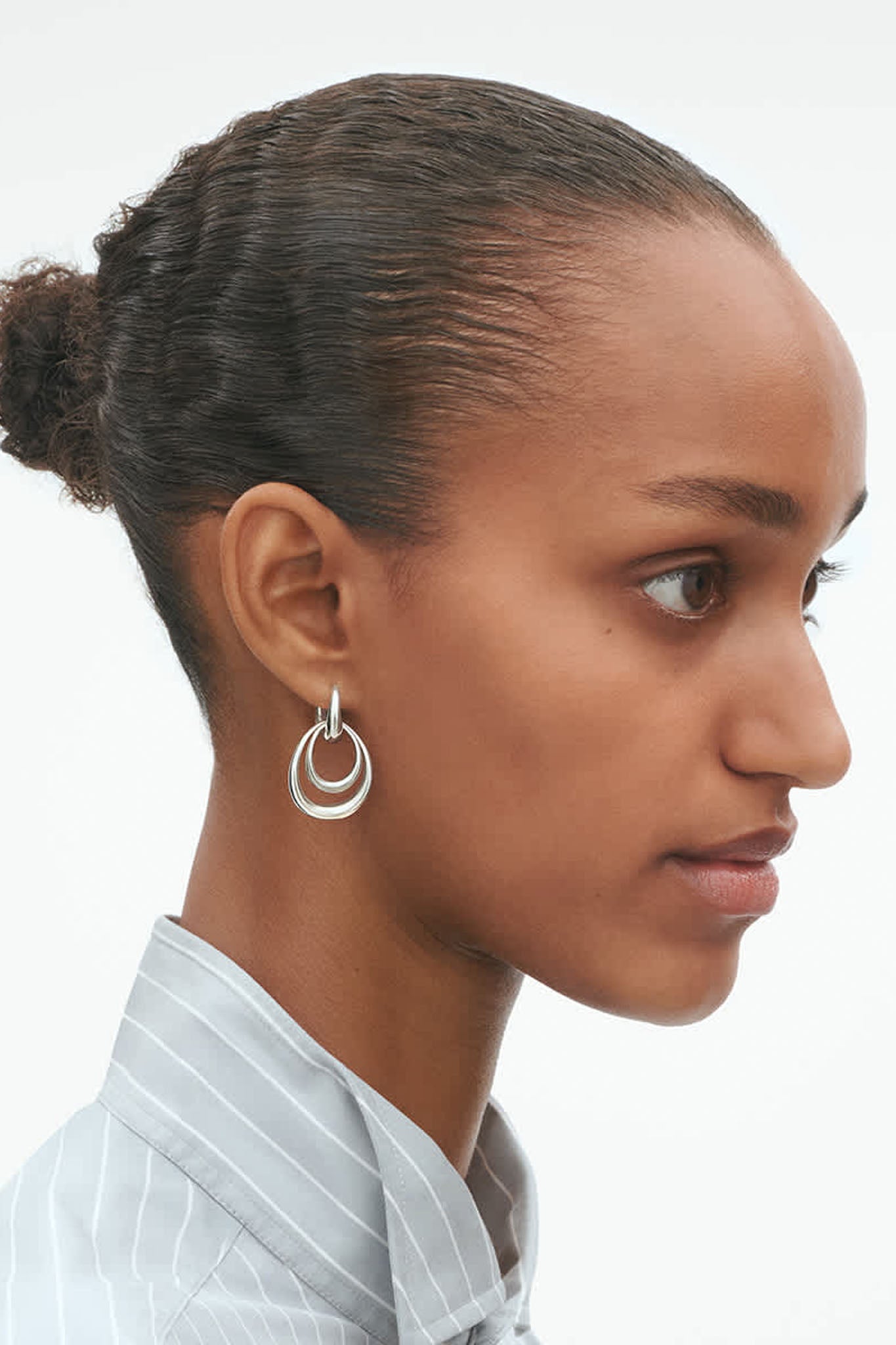 Georg Jensen Offspring Medium hopeiset korvakorut