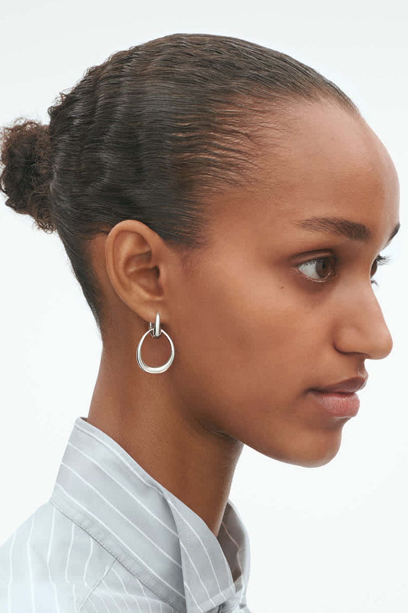 Georg Jensen Offspring Medium hopeiset korvakorut