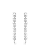 Georg Jensen Weft 11 Link hopeiset korvakorut