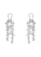 Georg Jensen Weft Double Link hopeiset korvakorut