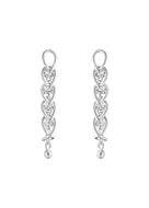 Georg Jensen Weft Five Link hopeiset korvakorut