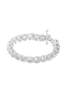 Georg Jensen Weft Single Link hopeinen rannekoru