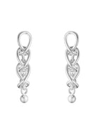 Georg Jensen Weft Triple Link hopeiset korvakorut