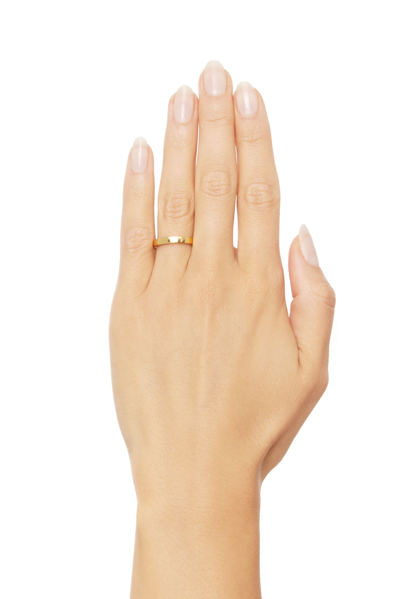 Efva Attling Half Round Thin Ring kultainen sormus