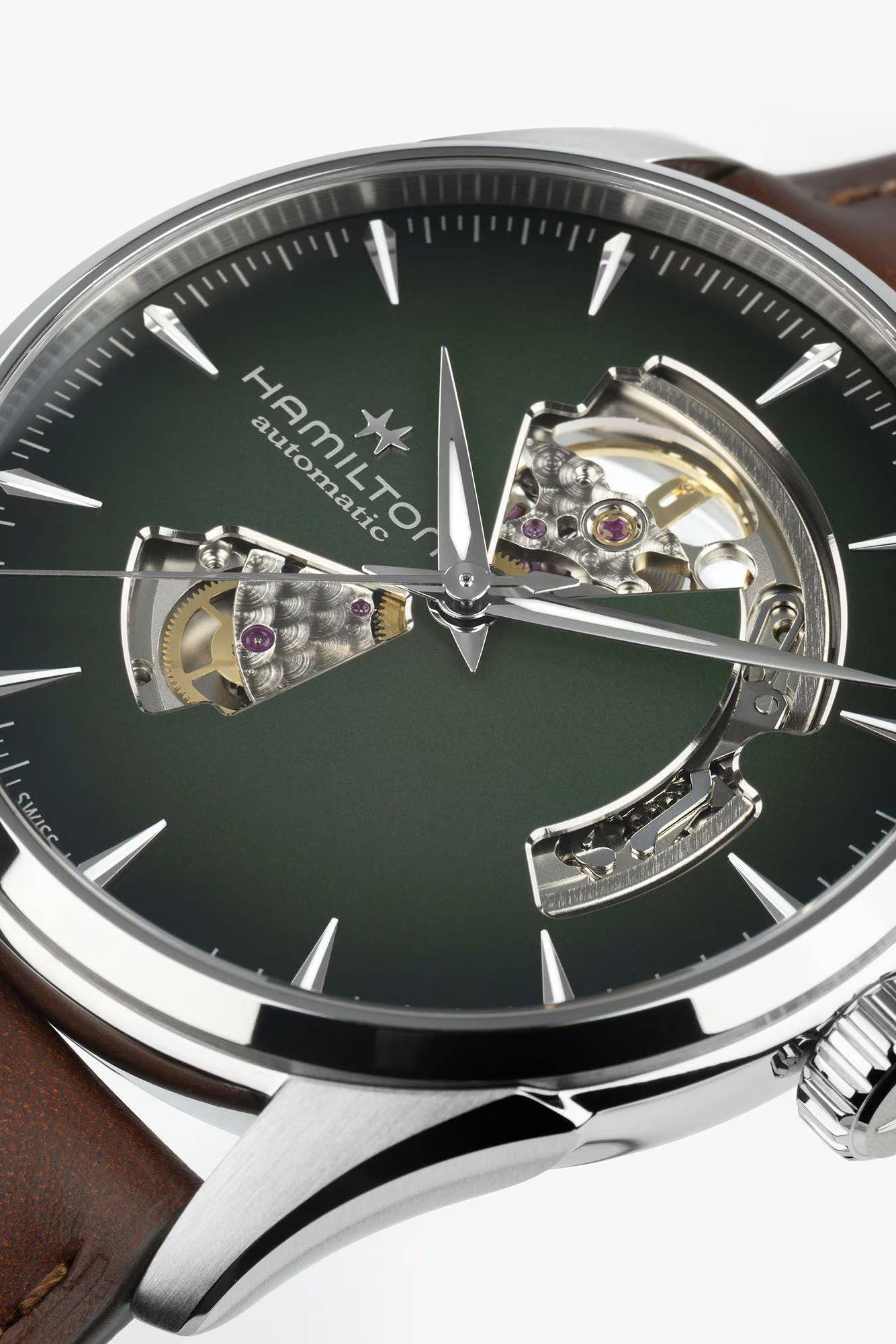 Hamilton Jazzmaster Open Heart 42 rannekello