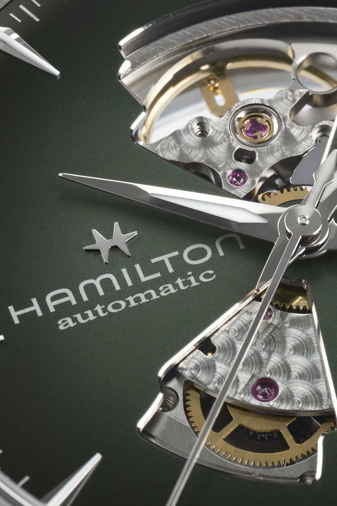 Hamilton Jazzmaster Open Heart 42 rannekello