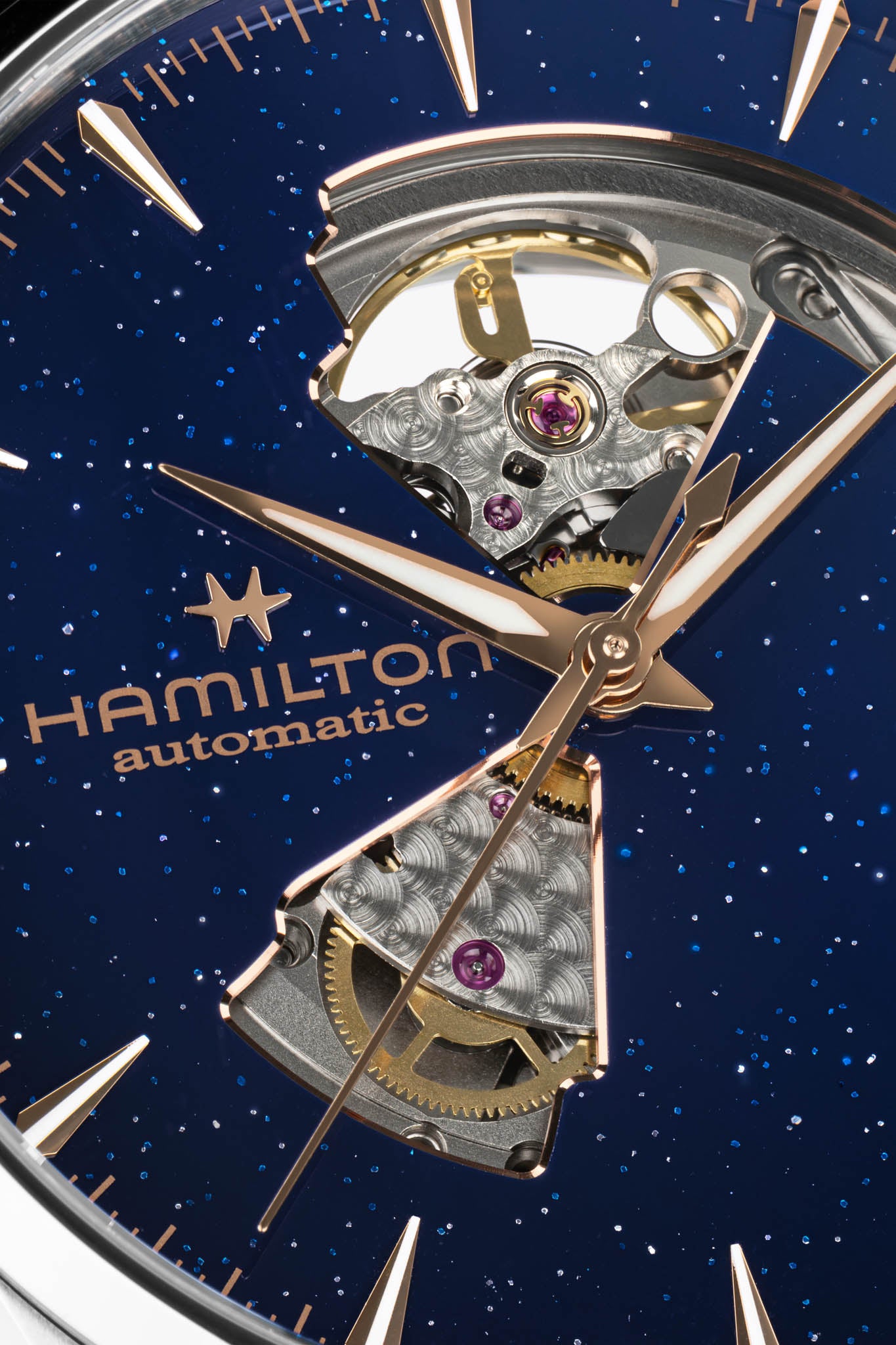 Hamilton Jazzmaster Open Heart 42 rannekello