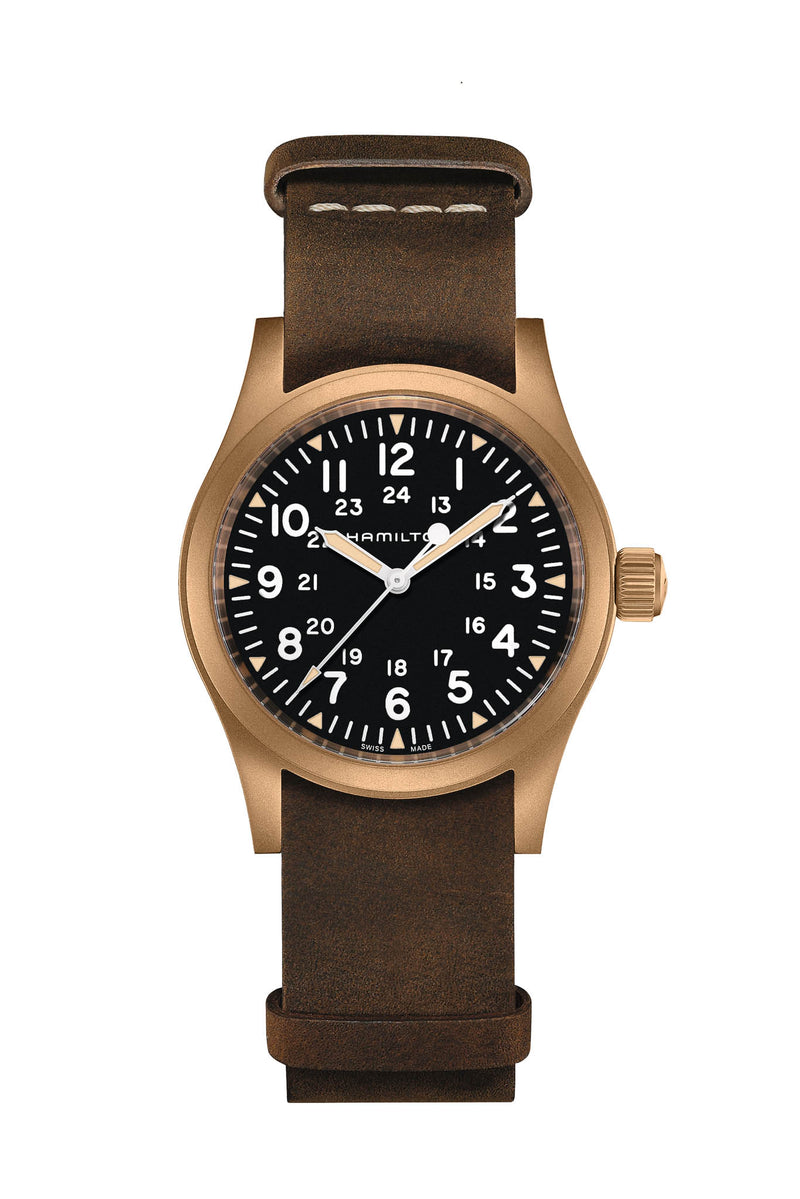 Hamilton Khaki Field 38 Mechanical Bronze rannekello H69459530 tuotekuva