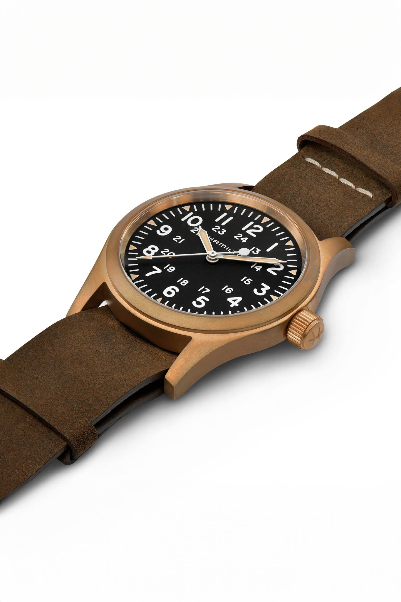 Hamilton Khaki Field 38 Mechanical Bronze rannekello