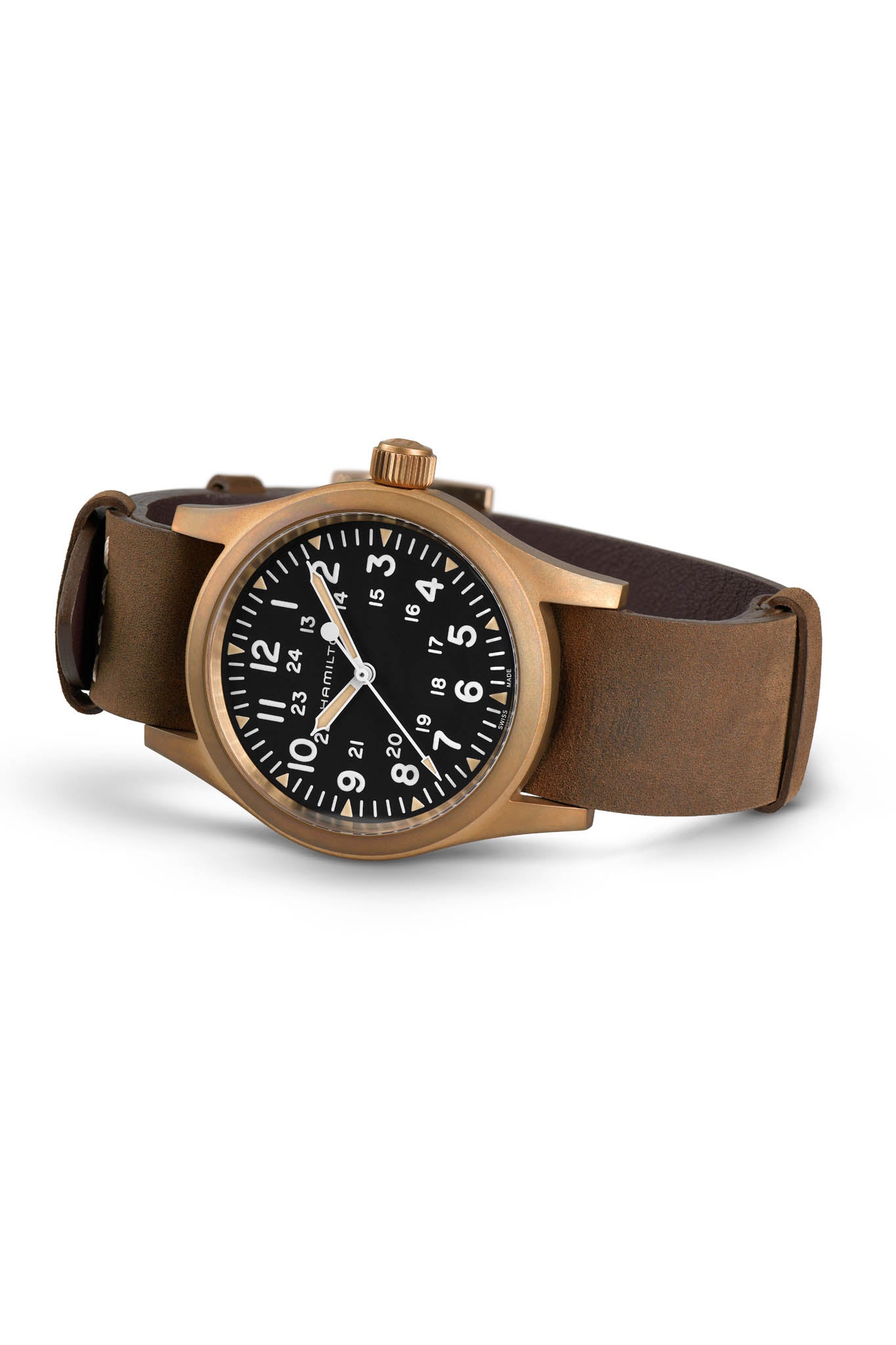 Hamilton Khaki Field 38 Mechanical Bronze rannekello