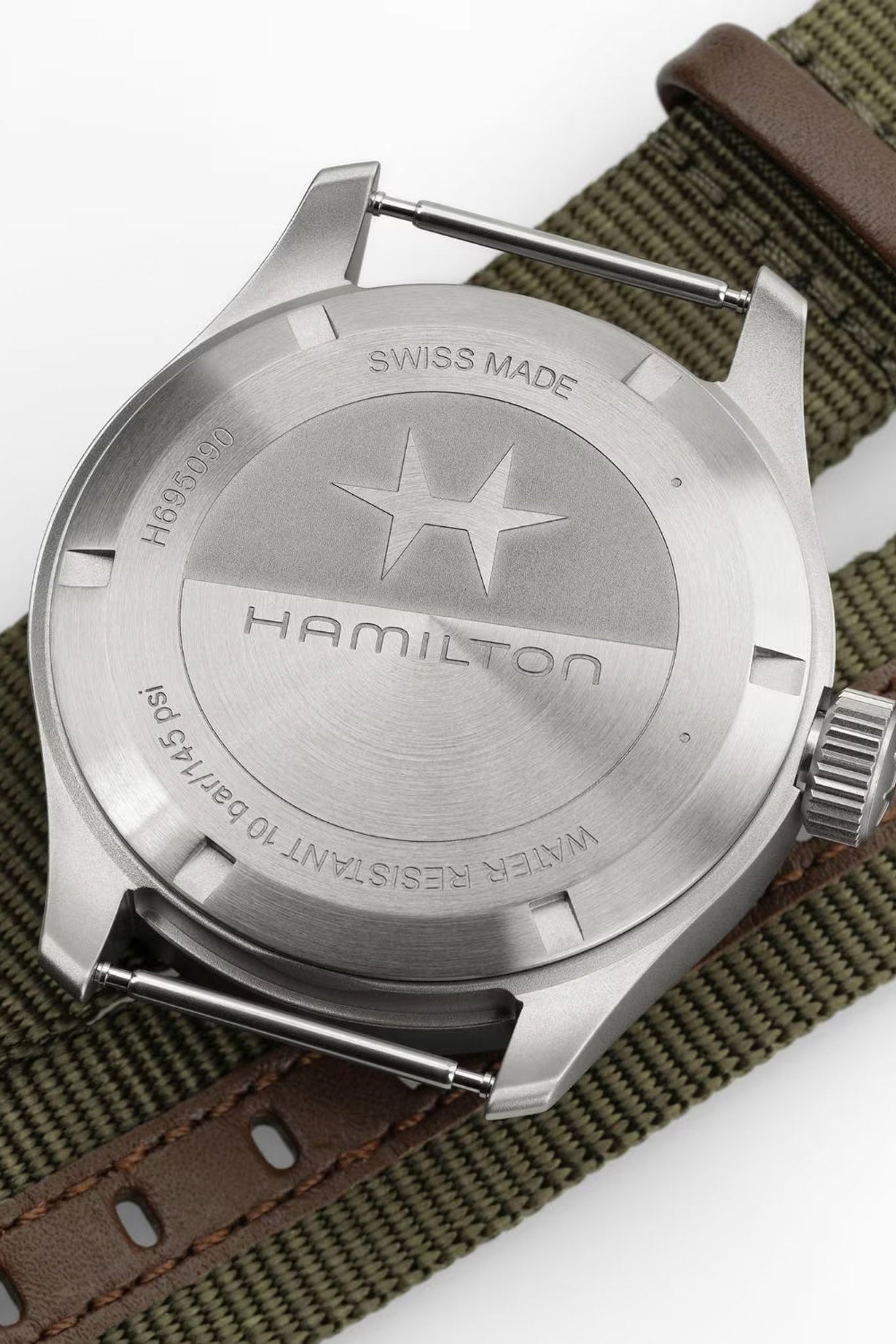 Hamilton Khaki Field Mechanical Power Reserve 40 rannekello