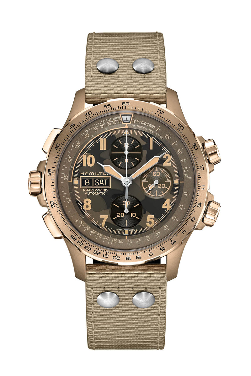 Hamilton Khaki X-Wind Chrono rannekello H77916920 tuotekuva