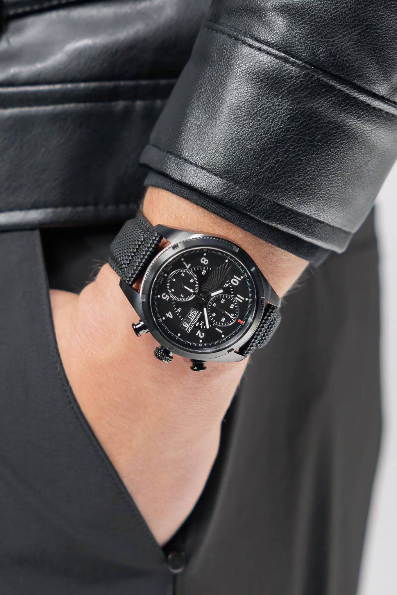 Hamilton x Resident Evil Khaki Field Auto Chrono