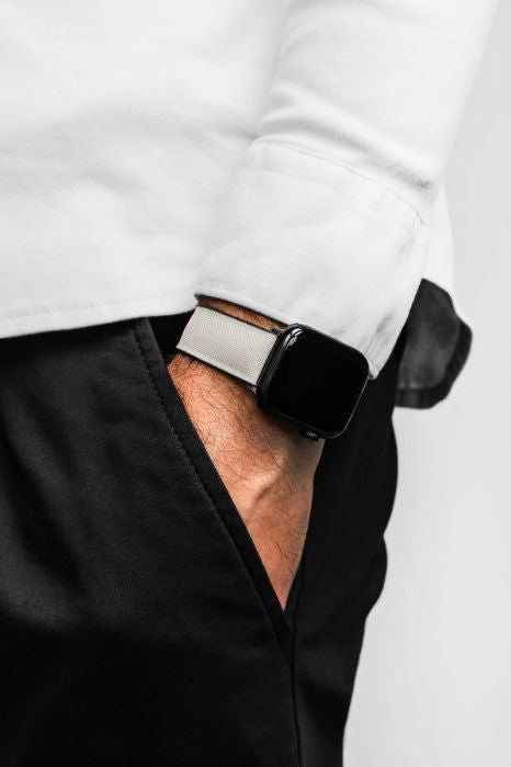 Hirsch Arne for Apple Watch kelloranneke, harmaa