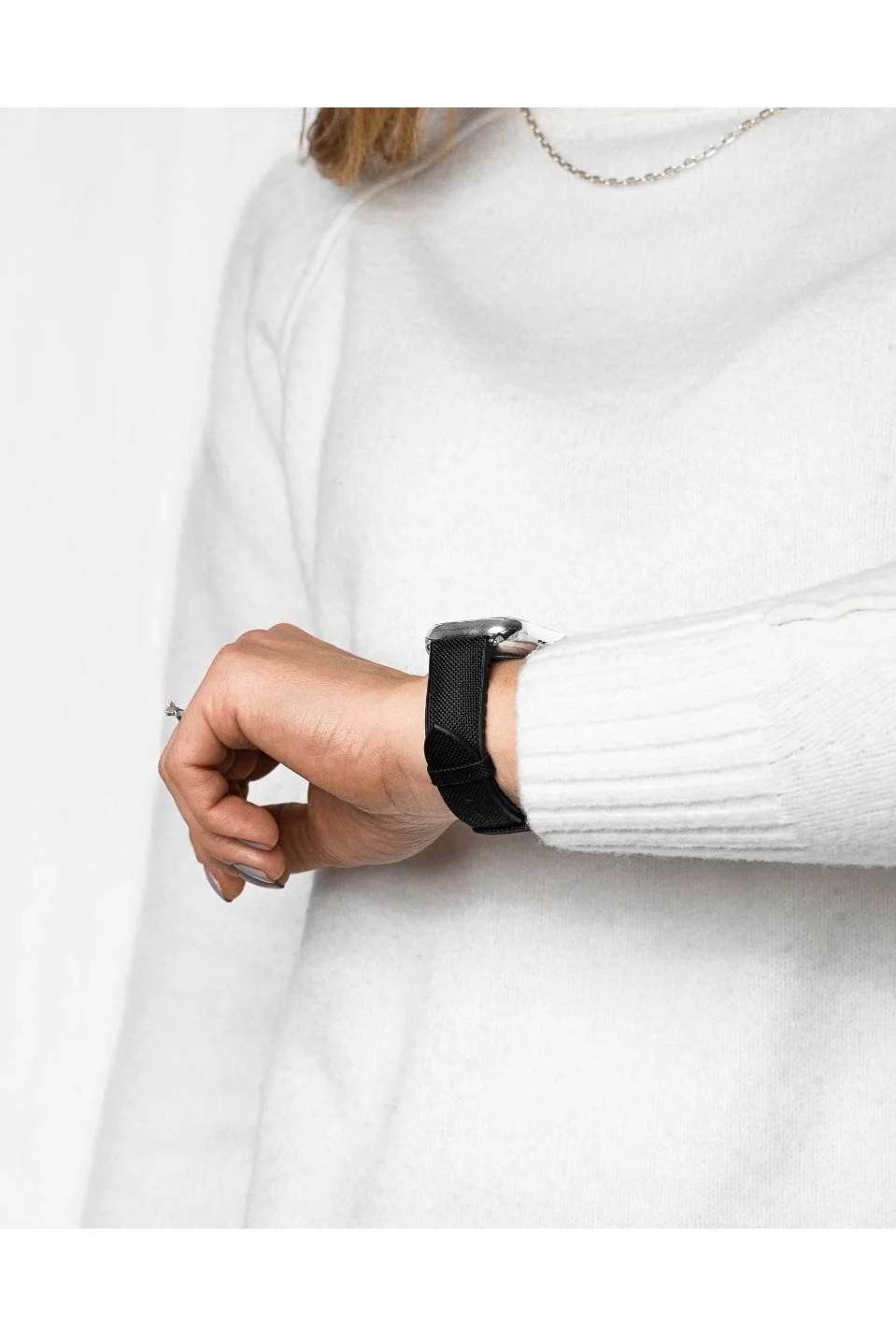 Hirsch Arne for Apple Watch L Black kellon ranneke