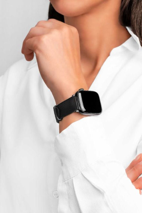 Hirsch Arne for Apple Watch kelloranneke, musta