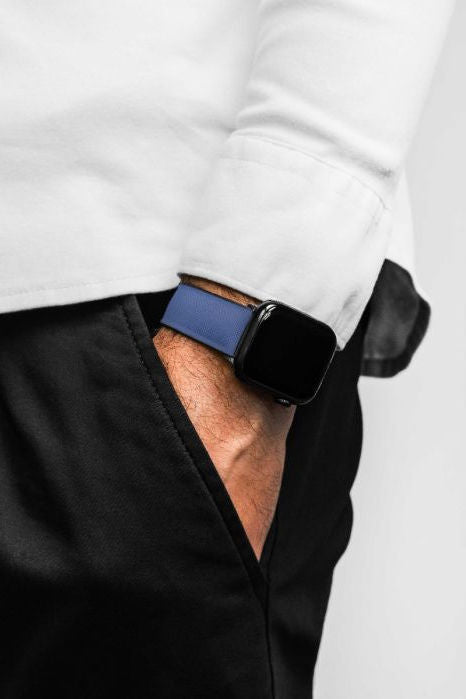 Hirsch Arne for Apple Watch kelloranneke, sininen