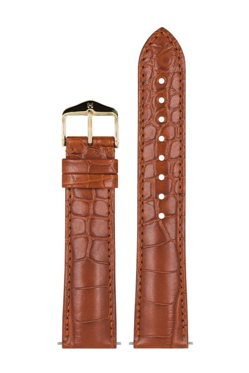 Hirsch Genuine Alligator kelloranneke, kullanruskea