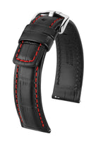 Hirsch Grand Duke kelloranneke, musta (02528X50)