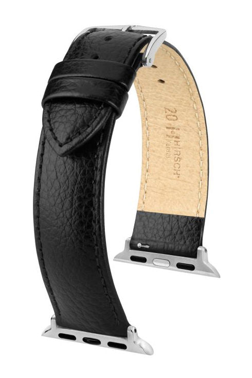 Hirsch Kansas for Apple Watch kelloranneke, musta