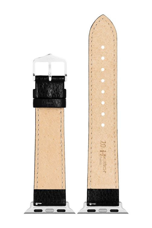 Hirsch Kansas for Apple Watch kelloranneke, musta