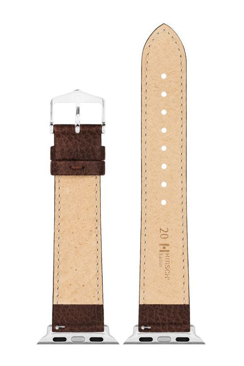 Hirsch Kansas for Apple Watch kelloranneke, ruskea