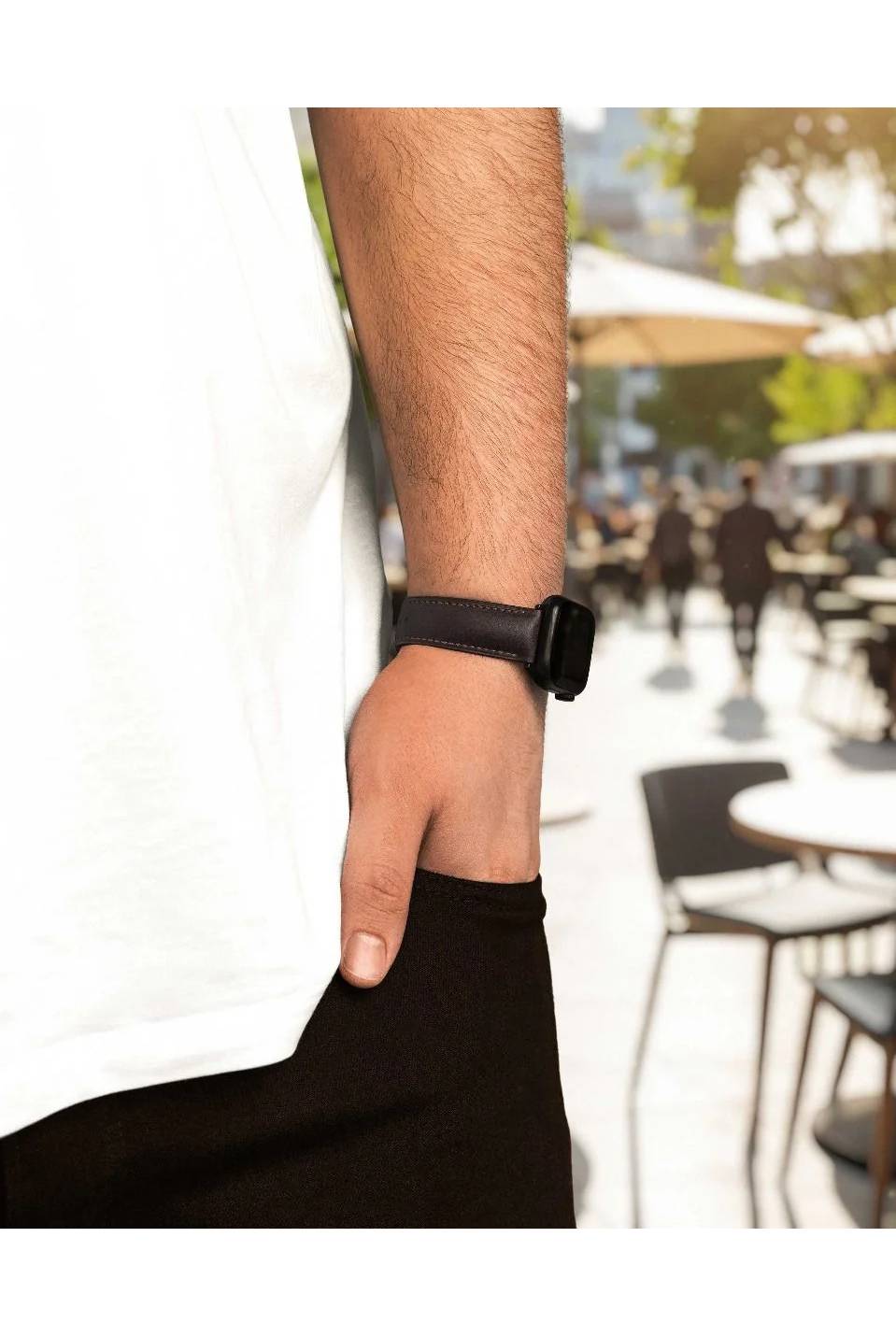 Hirsch Kent for Apple Watch L Brown kellon ranneke 01002010AD