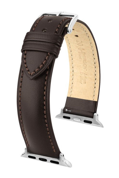 Hirsch Kent for Apple Watch kelloranneke, ruskea