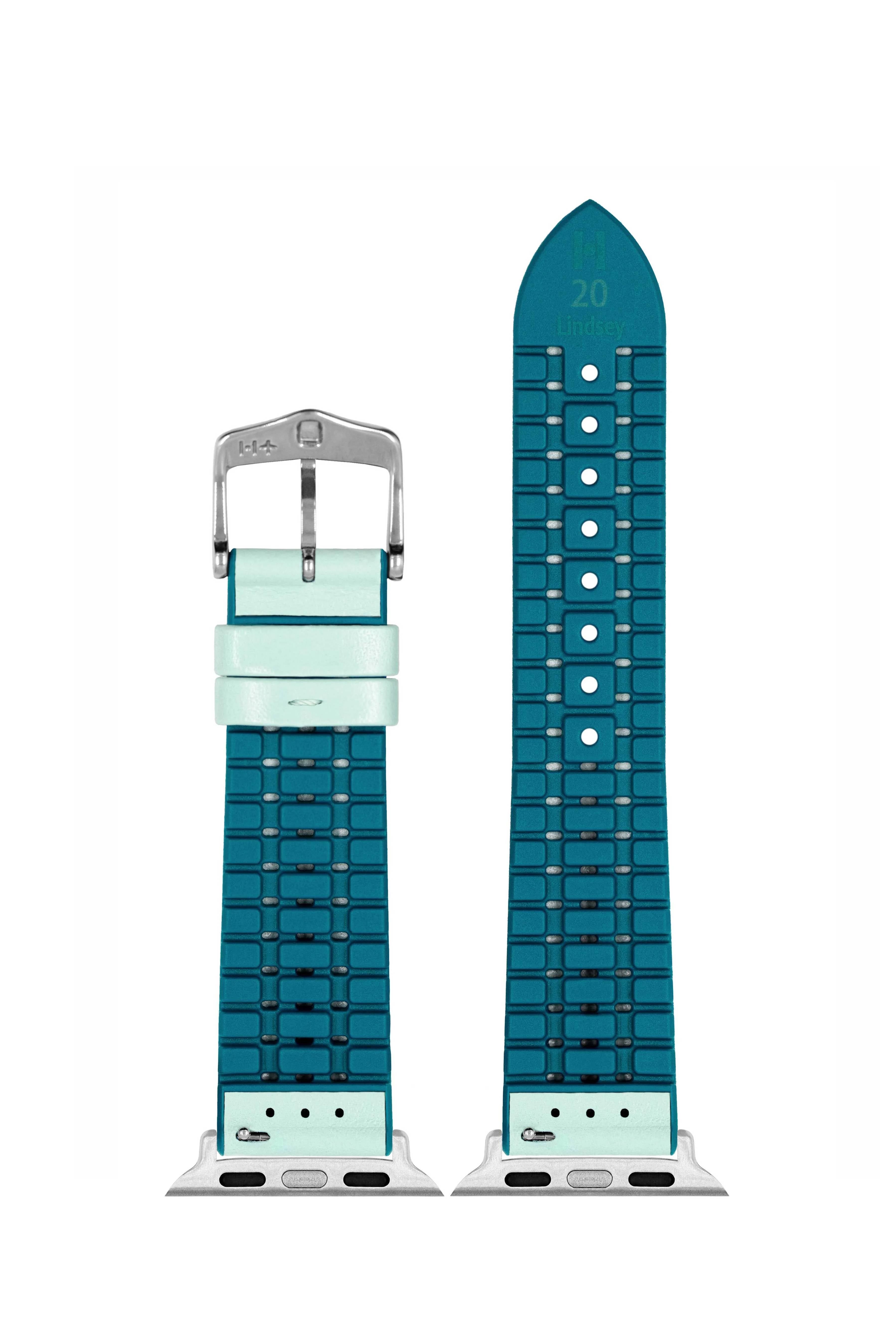 Hirsch Lindsey for Apple Watch M Light Blue kellon ranneke