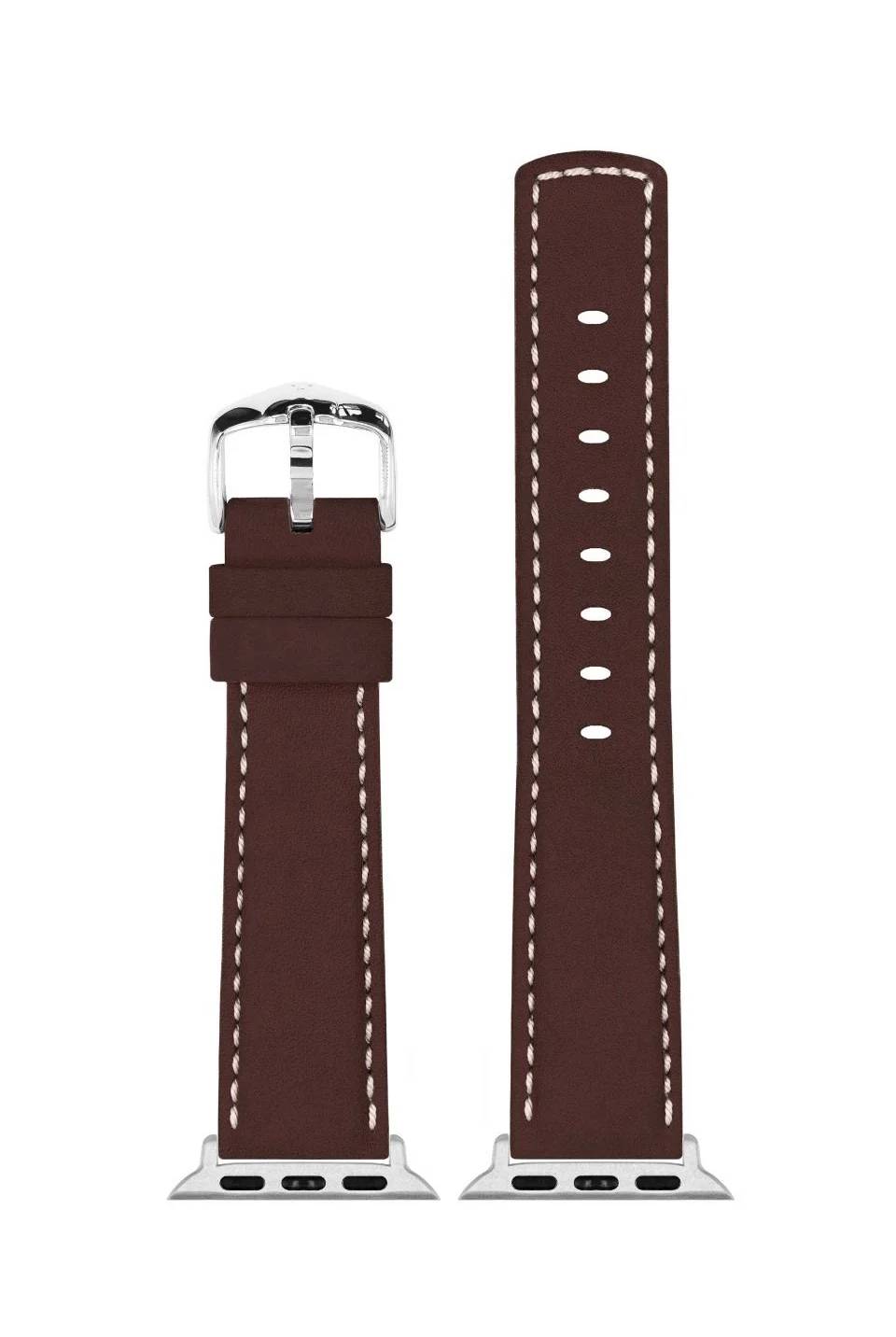 Hirsch Mariner for Apple Watch L Brown kellon ranneke