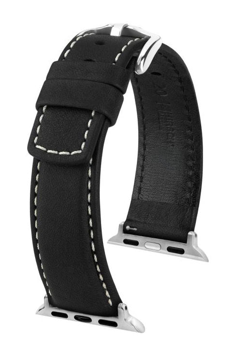 Hirsch Mariner for Apple Watch kelloranneke, musta