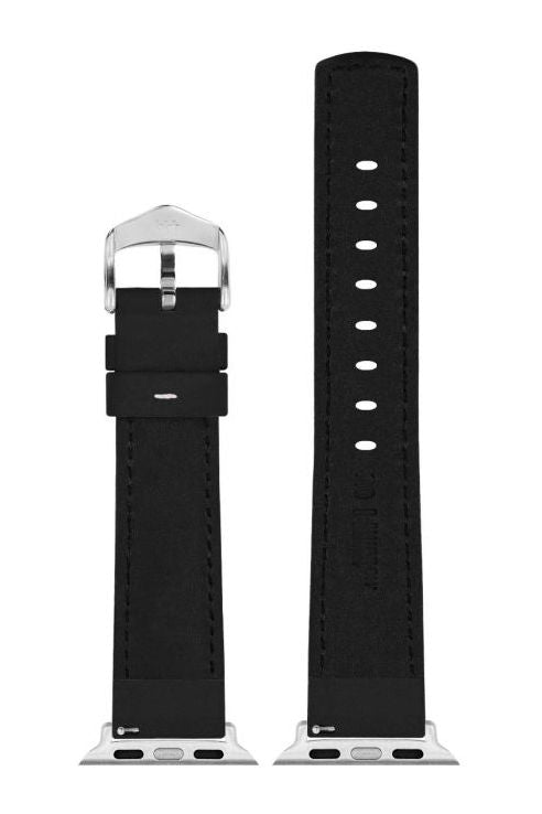 Hirsch Mariner for Apple Watch kelloranneke, musta