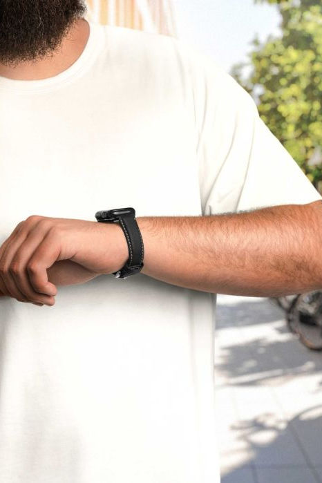 Hirsch Mariner for Apple Watch kelloranneke, musta