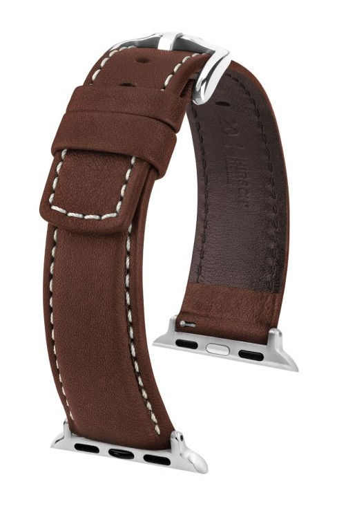 Hirsch Mariner for Apple Watch kelloranneke, ruskea