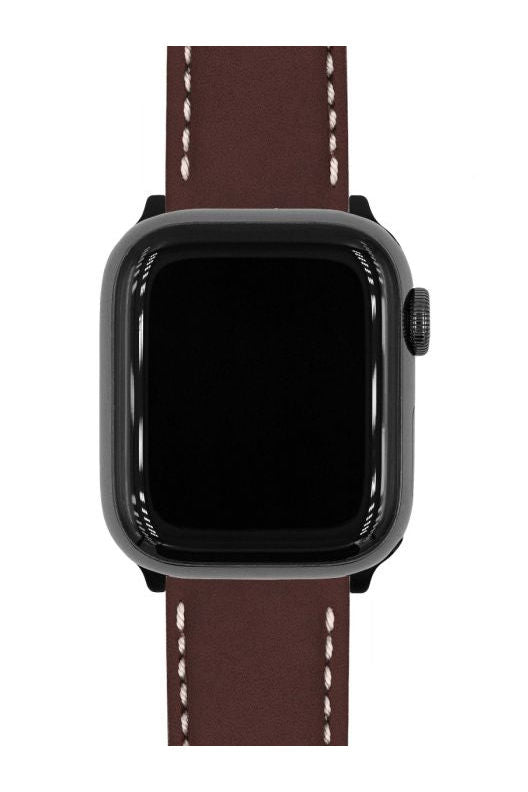Hirsch Mariner for Apple Watch kelloranneke, ruskea