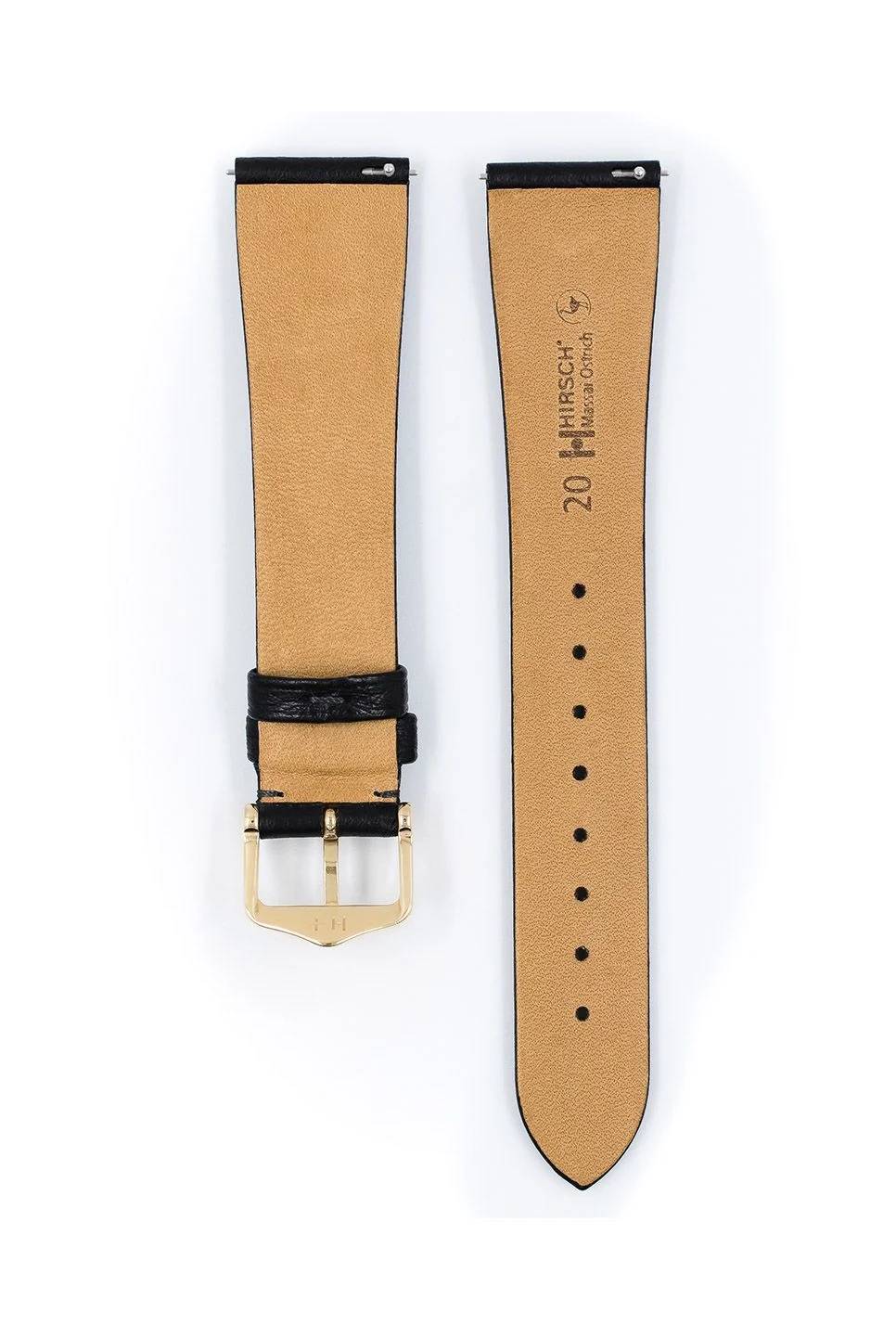 Hirsch Massai Ostrich L Black kellon ranneke 04362050