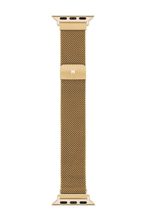 Hirsch Milanaise for Apple Watch kelloranneke, kulta
