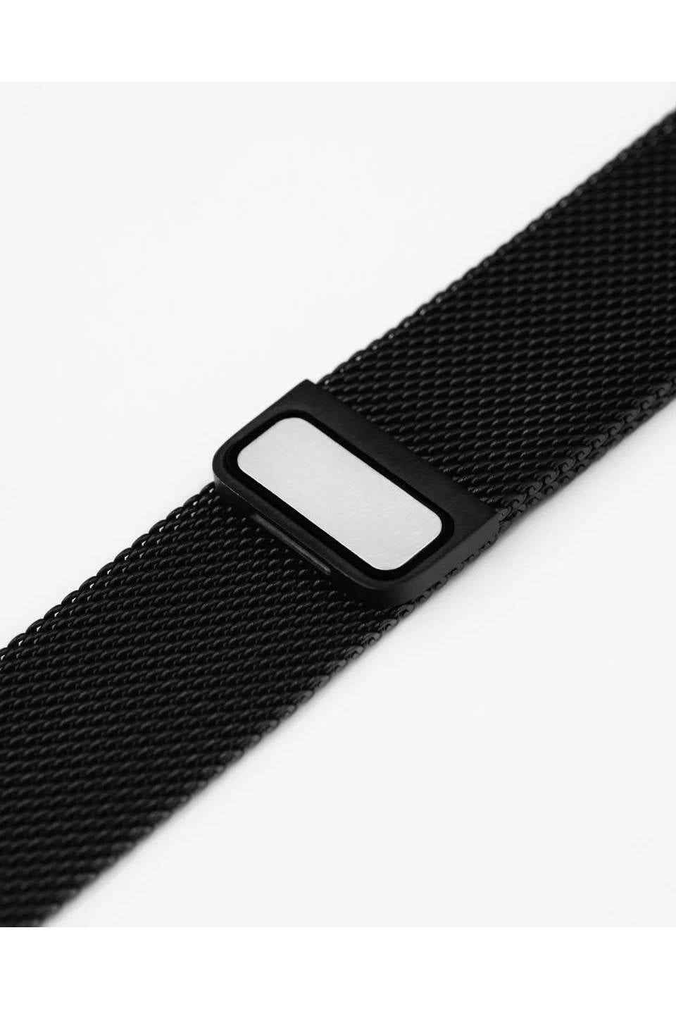 Hirsch Milanaise for Apple Watch L Black kellon ranneke