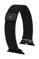 Hirsch Milanaise for Apple Watch kelloranneke, musta