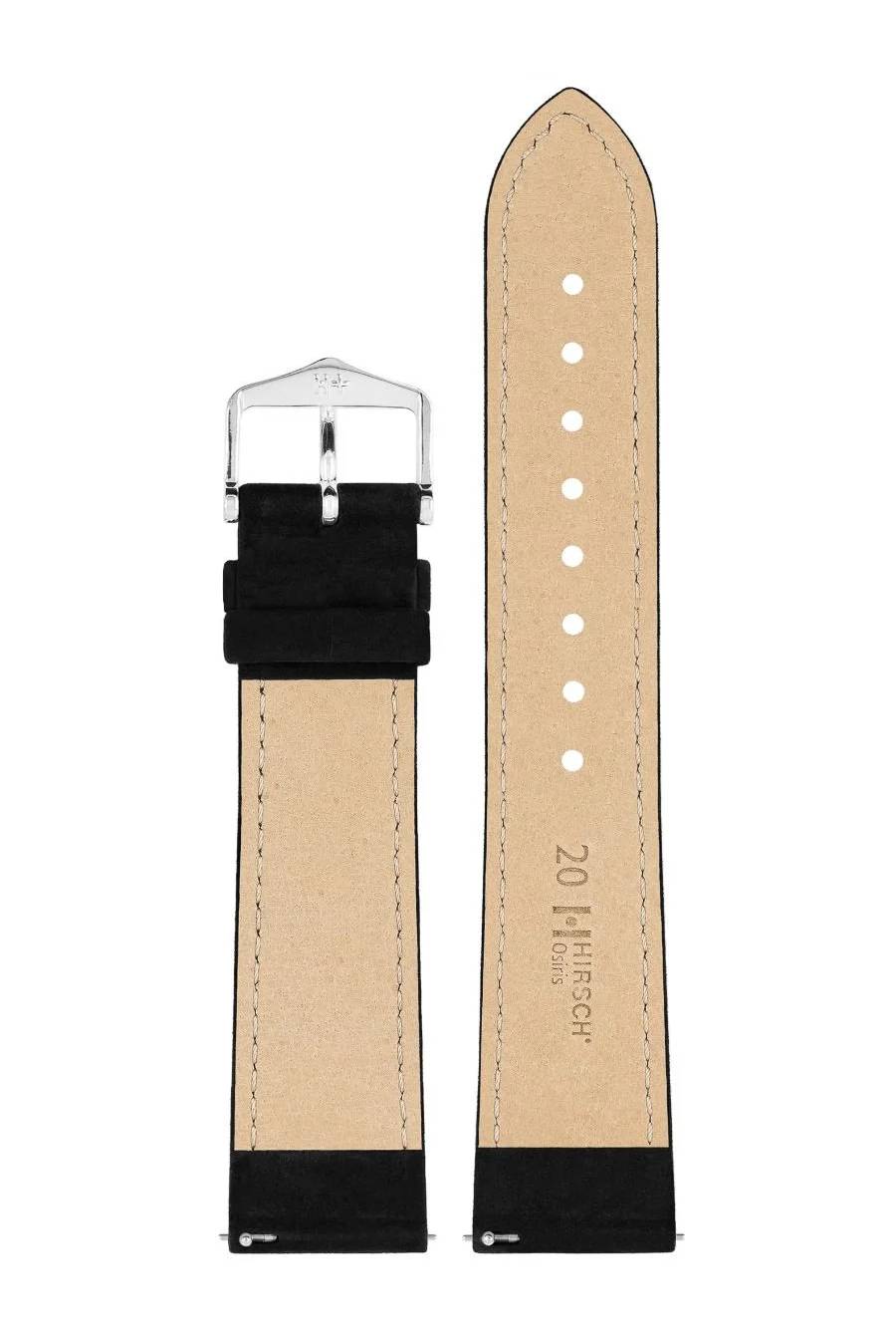 Hirsch Osiris Nubuk L Black kellon ranneke