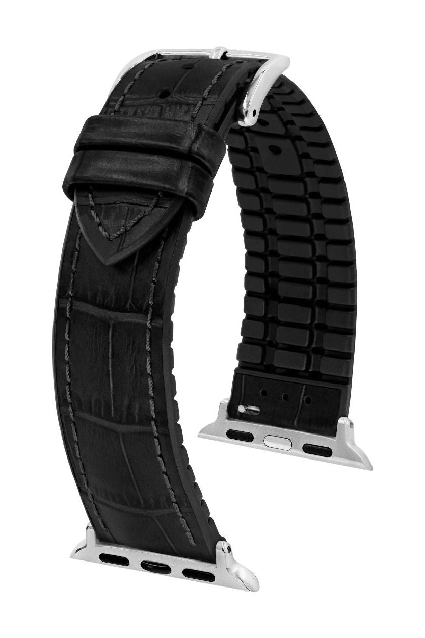 Hirsch Paul for Apple Watch kelloranneke, musta