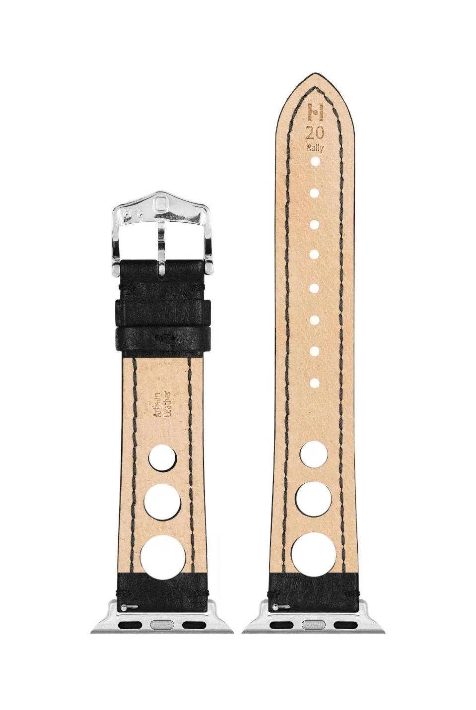 Hirsch Rally for Apple Watch L Black kellon ranneke 05102050AD