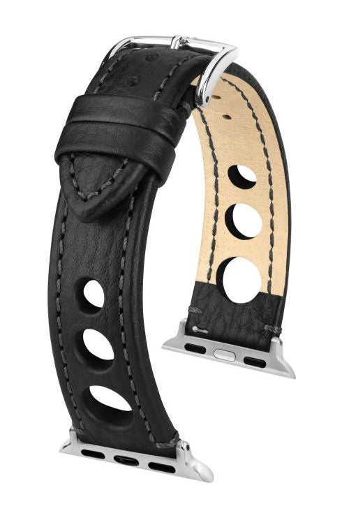 Hirsch Rally for Apple Watch kelloranneke, musta