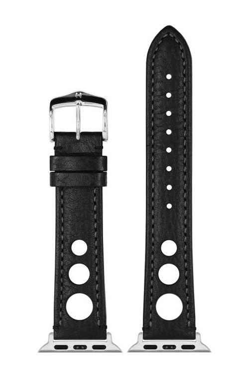 Hirsch Rally for Apple Watch kelloranneke, musta
