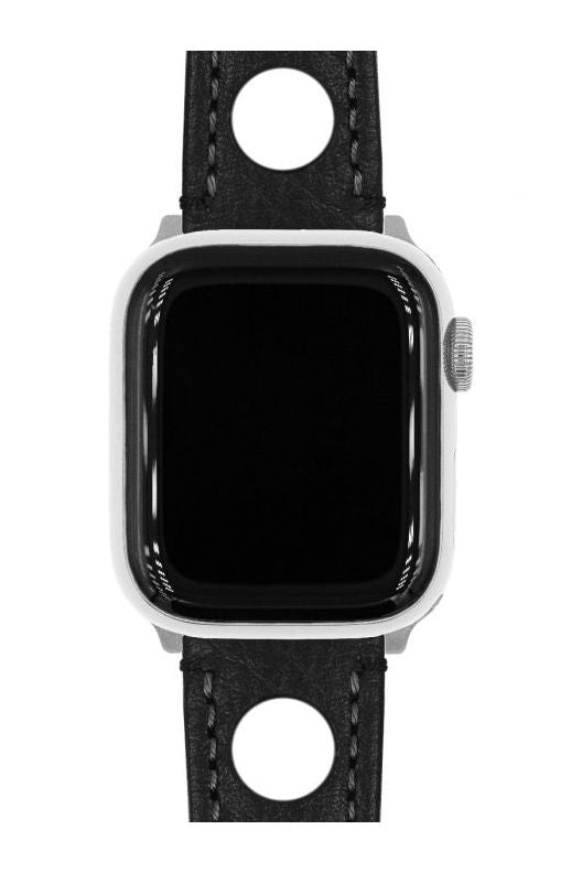 Hirsch Rally for Apple Watch kelloranneke, musta