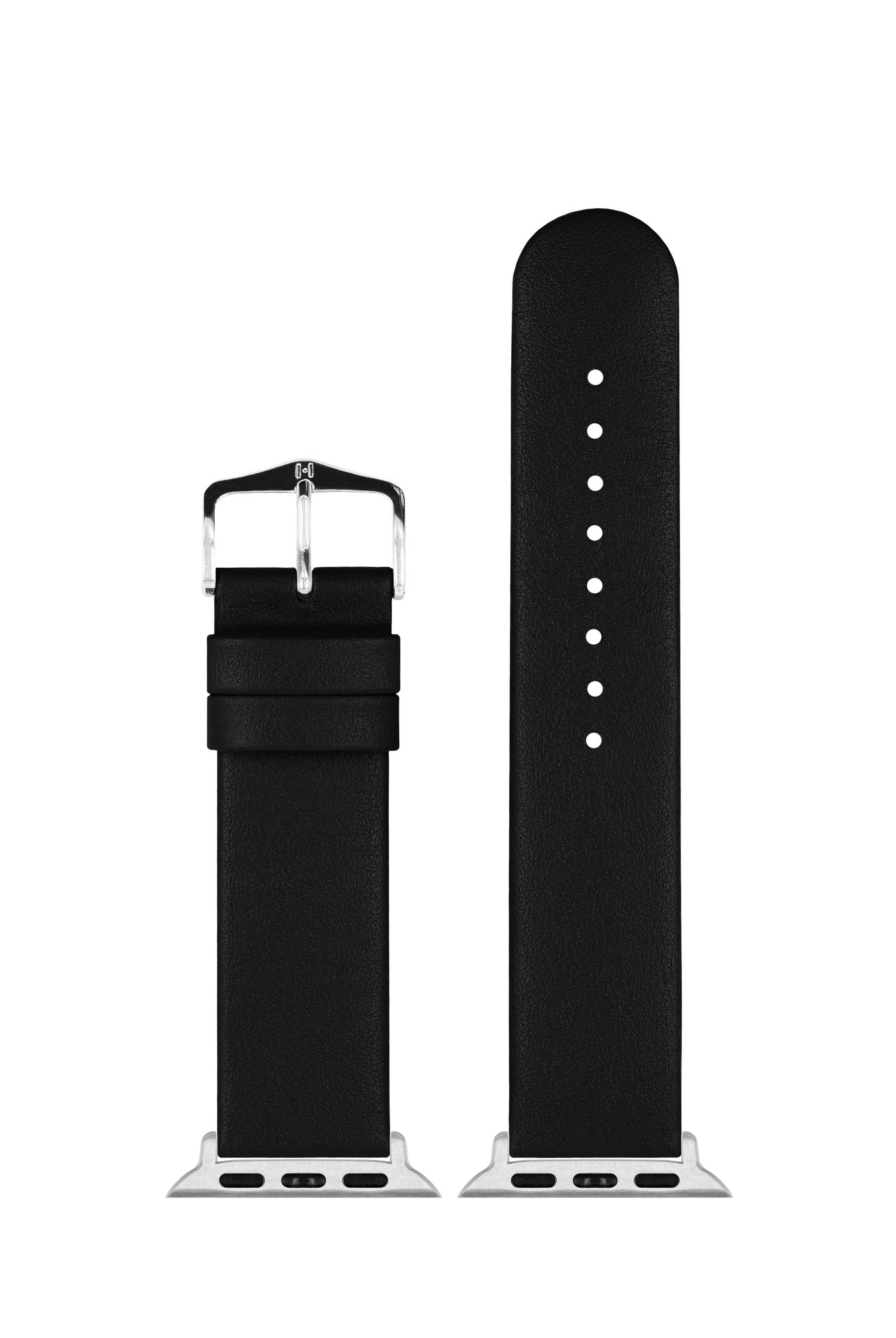 Hirsch Scandic for Apple Watch M Black kellon ranneke